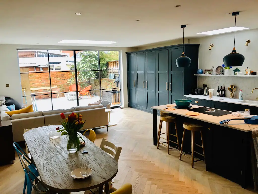 Finished modern kitchen renovation in a London home